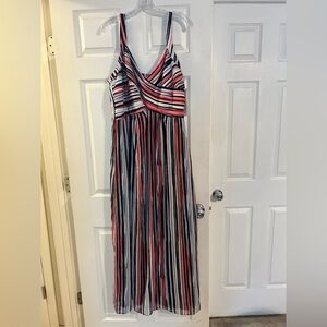 Striped Multicolor Maxi Dress